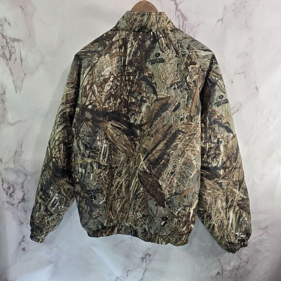 Gamehide Jacket Mens Medium Camo Grassland Mossy Oak Duck Blind Hunting Coat Vtg - Picture 5 of 13